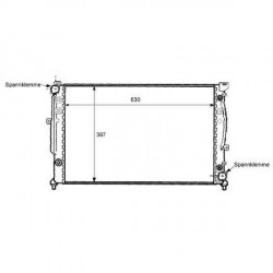 Radiateur eau AUDI A496- aussi PASSAT 96-00