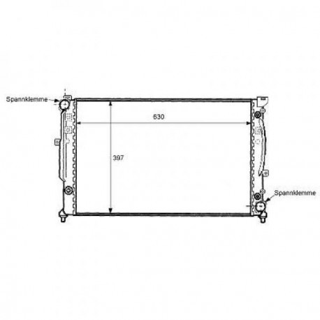 Radiateur eau AUDI A496- aussi PASSAT 96-00