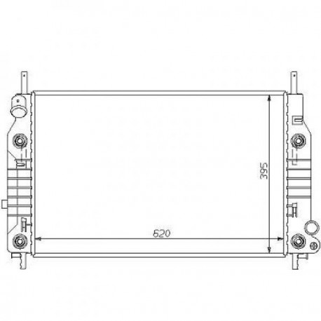 Radiateur refroidissement du moteur Ford Mondeo 93-96 Beline / Break