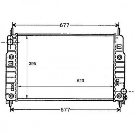 Radiateur refroidissement du moteur Ford Mondeo 93-96 Beline / Break