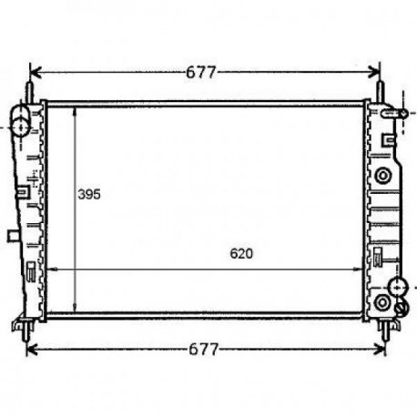 Radiateur refroidissement du moteur Ford Mondeo 96-00 Berline / Break Ford Mondeo 96-00 Berline / Break