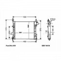Radiateur refroidissement du moteur Ford Ka apres 1996
