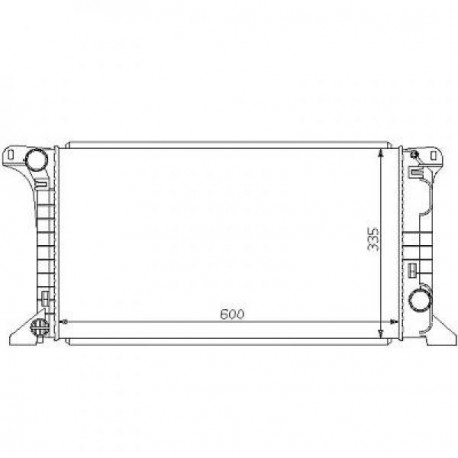 Radiateur refroidissement du moteur Ford Transit 86-91