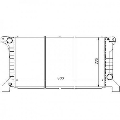 Radiateur refroidissement du moteur Ford Transit 91-94