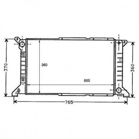 Radiateur refroidissement du moteur Ford Transit 94-99