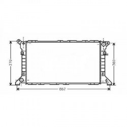 Radiateur refroidissement du moteur Ford Transit 94-99