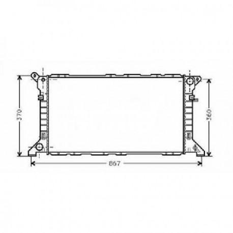 Radiateur refroidissement du moteur Ford Transit 94-99