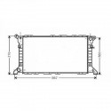 Radiateur refroidissement du moteur Ford Transit 94-99