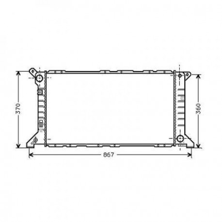 Radiateur refroidissement du moteur Ford Transit 94-99