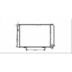 Radiateur refroidissement du moteur Mercedes W124 85-93 200-300E 