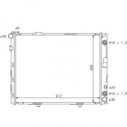 Radiateur refroidissement du moteur Mercedes W124 93-95 200-320E 