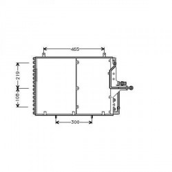  Condenseur DB W124. C.T.E+16V.260-320 