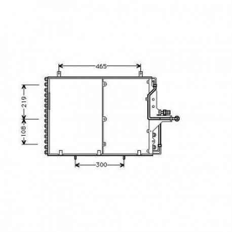  Condenseur DB W124. C.T.E+16V.260-320 