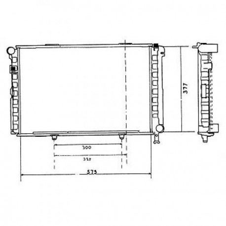 Radiateur refroidissement du moteur Mercedes W201 82-93 190E/D 