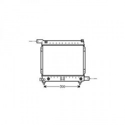 Radiateur refroidissement du moteur Mercedes W201 82-93 190E/D  Mercedes W124 85-93 200-300E 