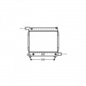 Radiateur refroidissement du moteur Mercedes W201 82-93 190E/D  Mercedes W124 85-93 200-300E 