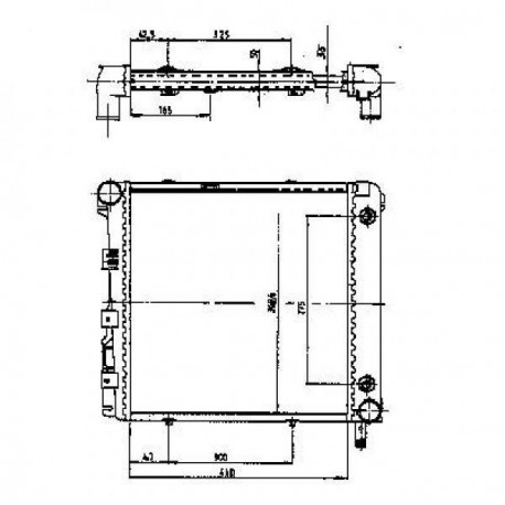 Radiateur refroidissement du moteur Mercedes W201 82-93 190E/D 