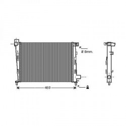Radiateur refroidissement du moteur Mercedes Classe A W168 01-04 Mercedes Classe A W168 97-00