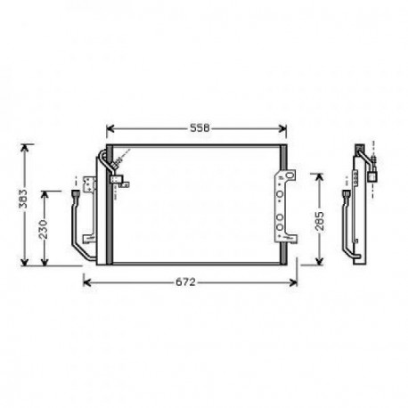 Condenseur DB W168. jusqu'à  nÂ° de chassis 440694 