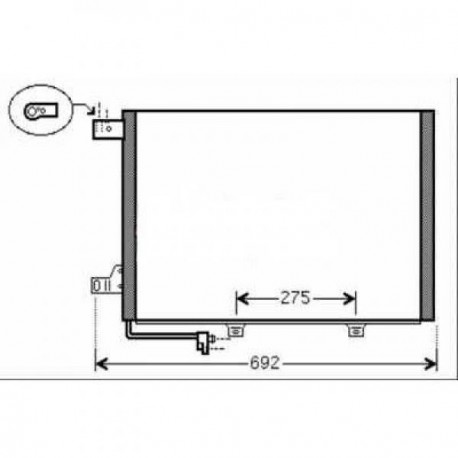 Condenseur climatisation Mercedes Classe B W245 apres 2008