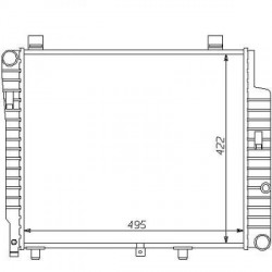 Radiateur refroidissement du moteur Mercedes Classe C W202 93-00 180-280