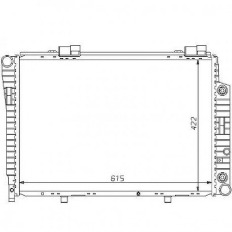 Radiateur refroidissement du moteur Mercedes Classe C W202 93-00 180-280 Mercedes CLK C208 97-02