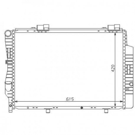  Radiateur Eau DB W 202. C280.C36 AMG. M.+/-AC 