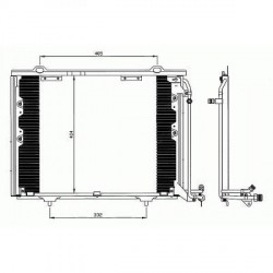  Condenseur W202. aussi SLK tous mod. 