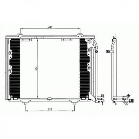  Condenseur W202. aussi SLK tous mod. 
