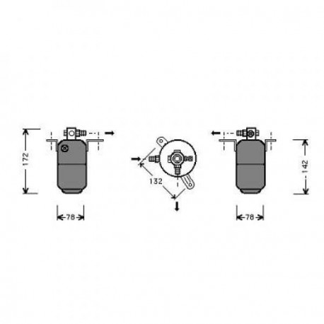Filtre déshydratant climatisation Mercedes Classe E W210 95-99 Mercedes Classe E W210 99-02