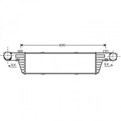  Radiateur Air W 210. E200K.E200/220CDI 