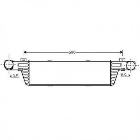  Radiateur Air W 210. E200K.E200/220CDI 