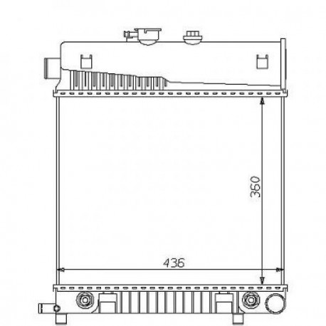 Radiateur refroidissement du moteur Mercedes Classe C W202 93-00 180-280