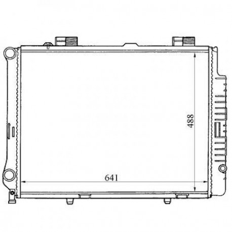 Radiateur refroidissement du moteur Mercedes Classe E W210 95-99