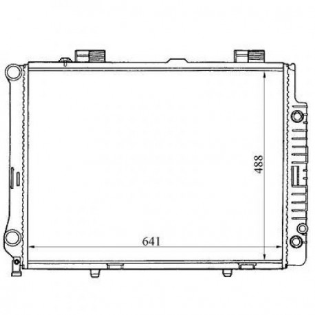 Radiateur refroidissement du moteur Mercedes Classe E W210 95-99