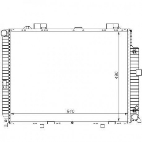  Radiateur Eau DB W 210. E420/430/50/300D.M/A.+/-AC 