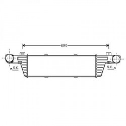  Radiateur Air E220CDI. 