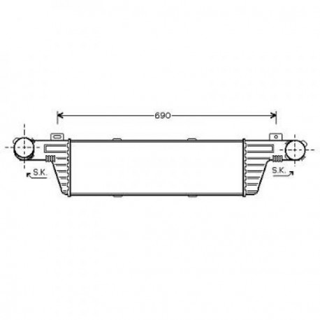  Radiateur Air E220CDI. 