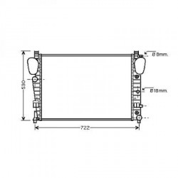  Radiateur Eau W220. S430/500/580/600.A.+/-AC 