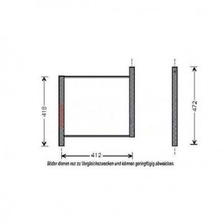  Radiateur MCC SMART. 0.7i/6V. 0.8 CDI. +/- AC 