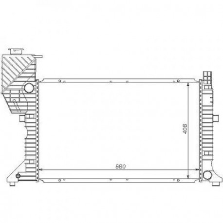 Radiateur refroidissement du moteur Mercedes Sprinter(T1N) 95-00