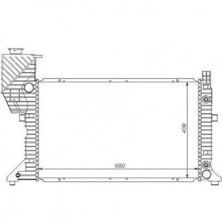 Radiateur refroidissement du moteur Mercedes Sprinter(T1N) 95-00