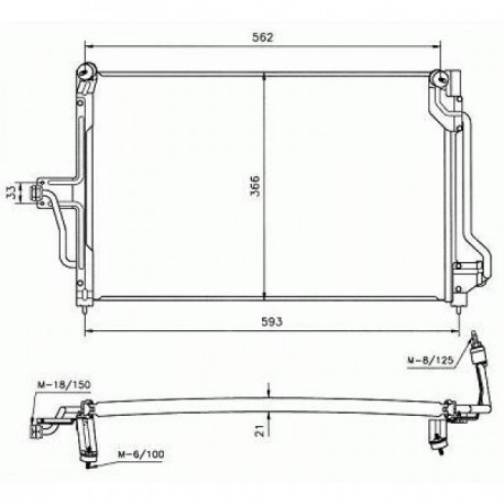  Condenseur ASTRA F. tous mod. 