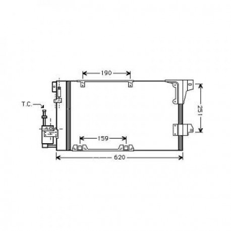  Condenseur ZAF./ASTRA G. tous mod. sauf 1.7DTi 