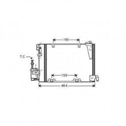  Condenseur ASTRA G. pour 1.7+2.0 DTI 