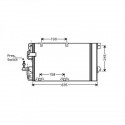 Condenseur climatisation Opel Astra Coupe apres 2000 Opel Astra G 97-04 Opel Zafira 99-05