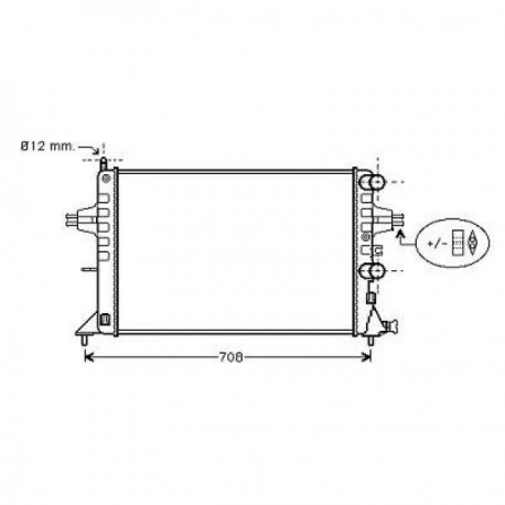 Radiateur refroidissement du moteur Opel Zafira 99-05