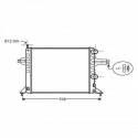 Radiateur refroidissement du moteur Opel Astra G 97-04