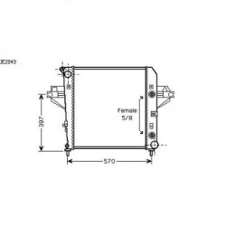  Radiateur LIBERTY. 3.7 Ltr. 