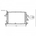 Radiateur refroidissement du moteur Opel Astra H apres 2004